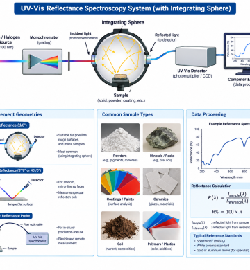 طیف‌سنجی بازتابی با اسپکتروفتومتر UV-Vis (UV-Vis Reflectance Spectroscopy)